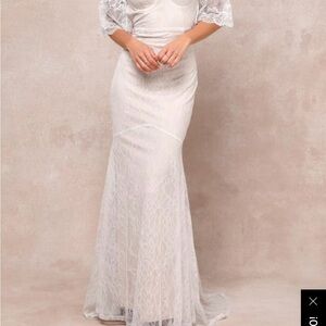 NWT Romantic Off The Shoulder Wedding Dress